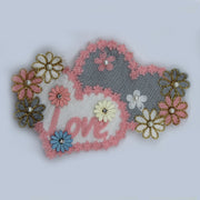 APLIQUE MANUAL CORAZONES LOVE FLORES